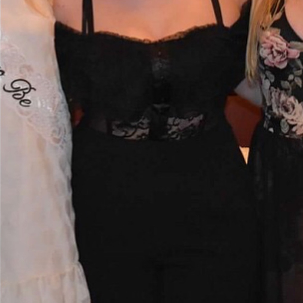 Express black lace/mesh bodysuit WORN ONCE